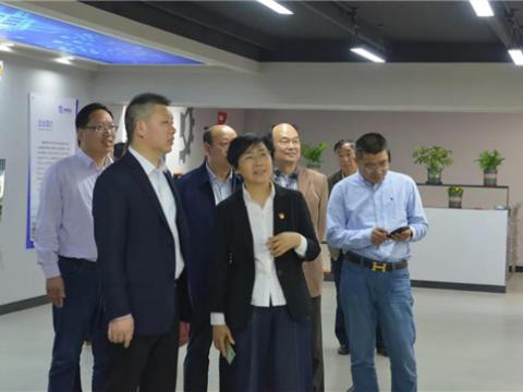 镇江市委组织部、关工委、市场监视管理局等一行向导来我公司调研关工委事情