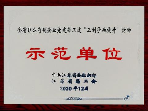 利来老牌国际官网app集团荣获全省非公有制企业党建带工建 “三创争两提升”运动树模单位